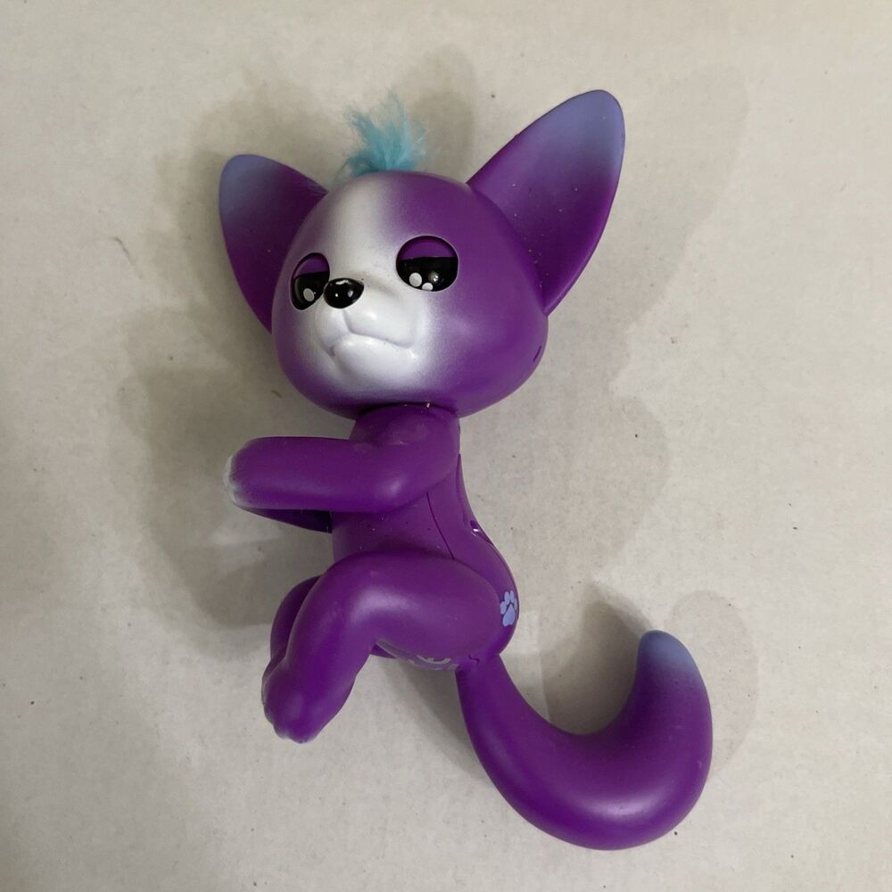 WowWee Fingerling Sarah Interactive Toy Purple Baby Fox Works